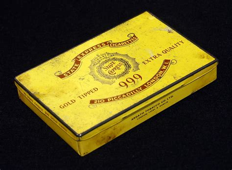 metal cigarette pack box|metal cigarette box antique.